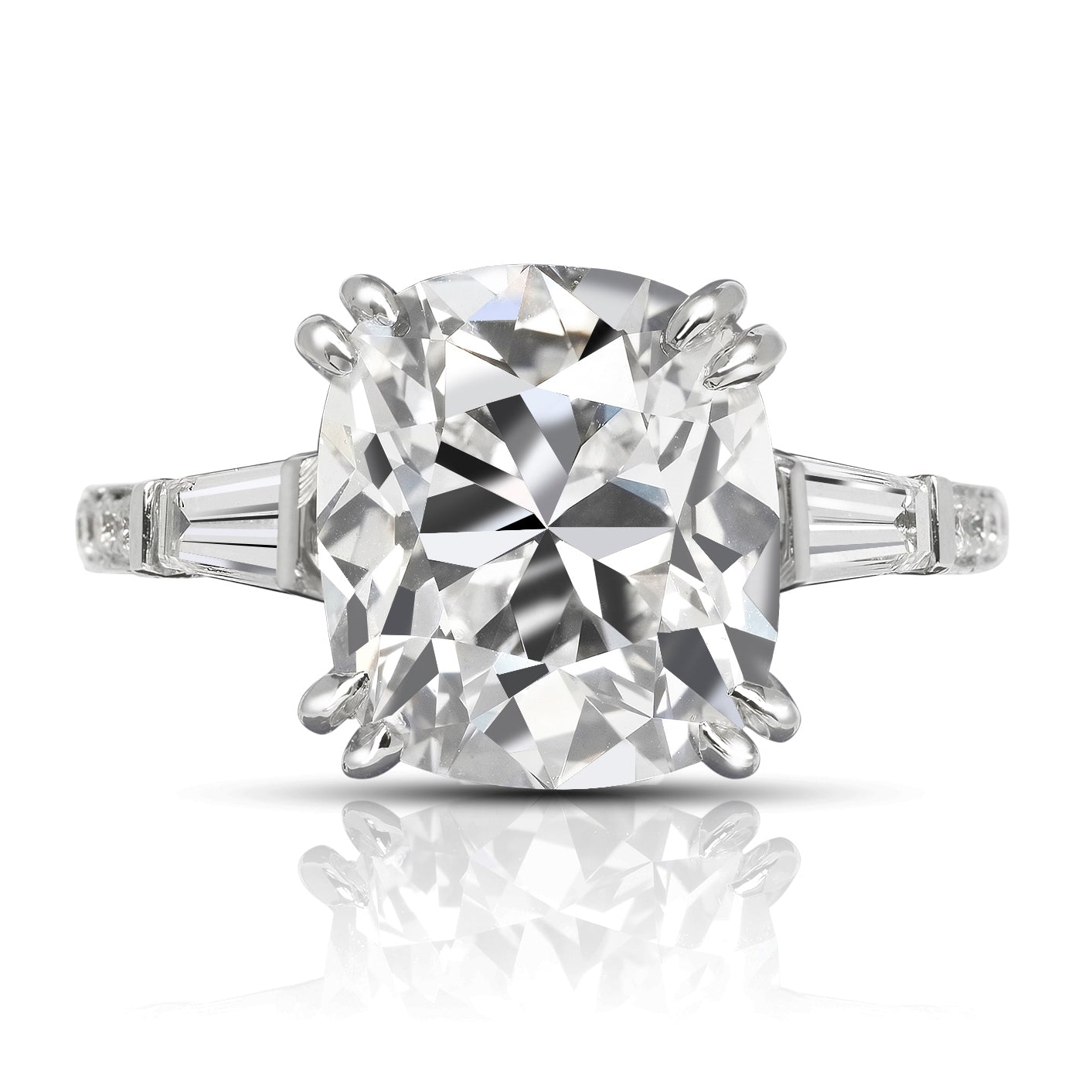 Moissanite Petite Twisted Vine Diamond Ring (1/8 ct. tw.) in 18K White Gold