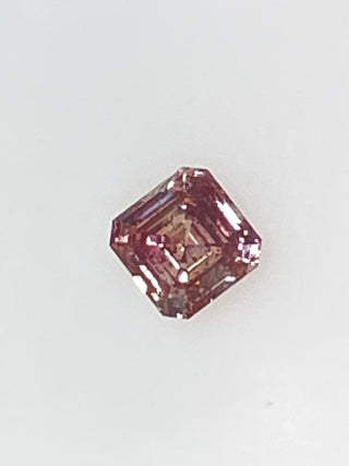 Fancy Brownish Pink Argyle Diamond Emerald Cut 0.35 Carat Front View