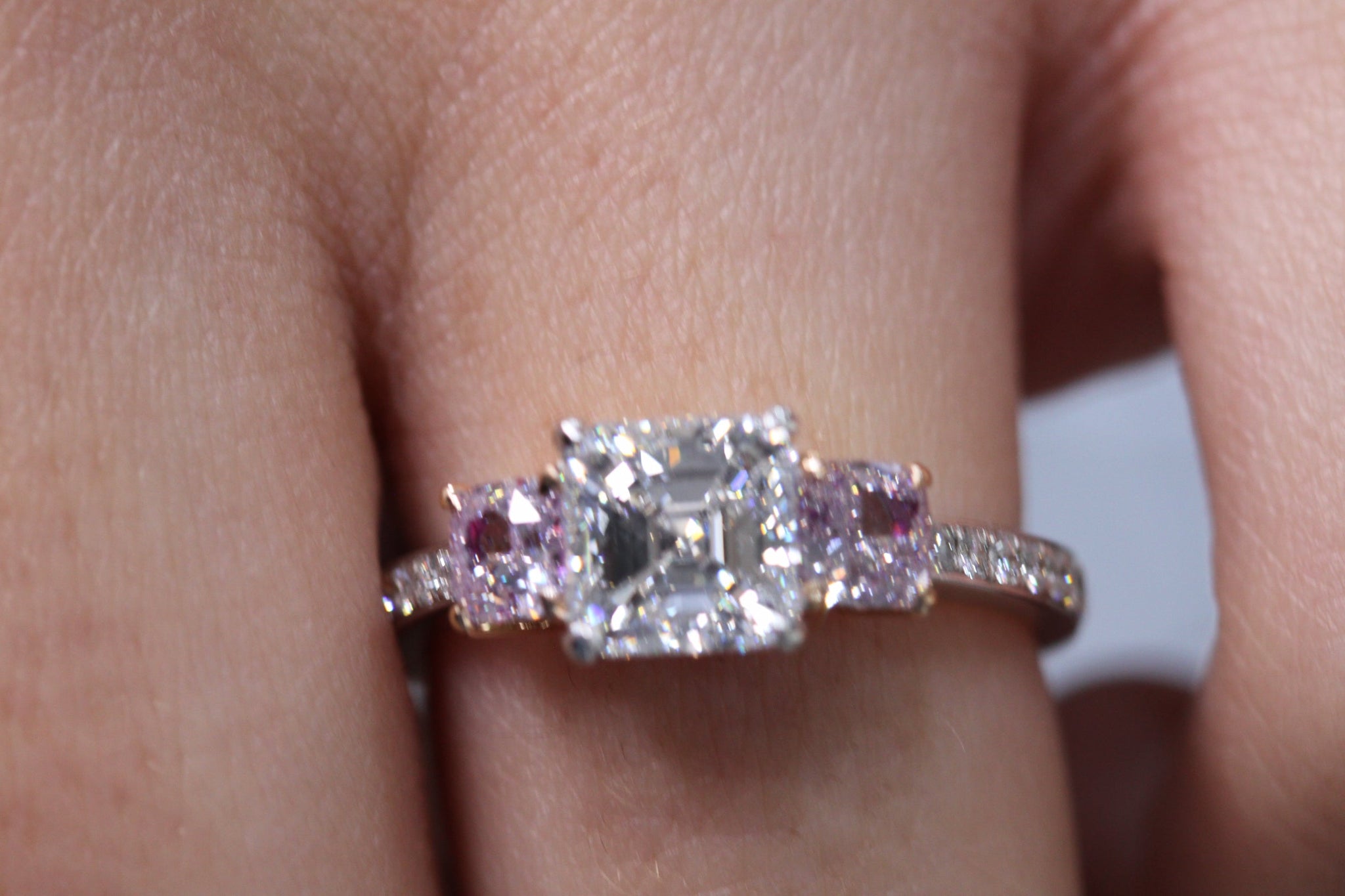Rosa 10ct Purplish Pink Diamond Engagement Ring | Nekta New York - Ring - Mike Nekta Nyc - Nekta New York