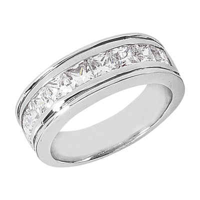 Eros Men's 3-Carat Diamond Wedding Ring in 18K Gold – Nekta New York