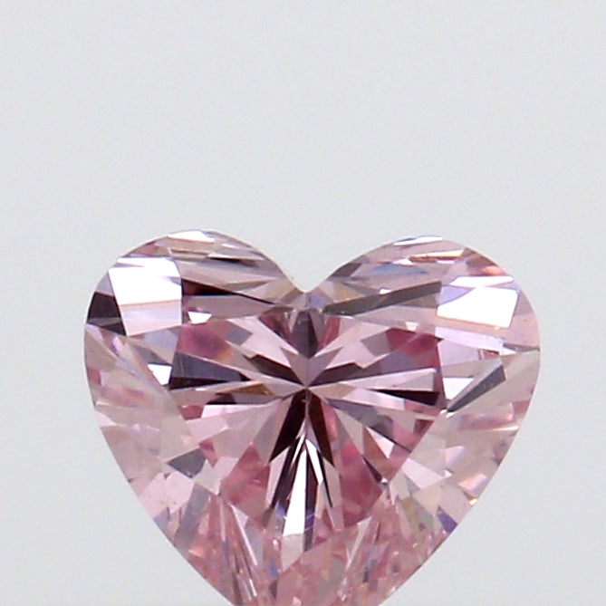 Fancy Pink Argyle Diamond Heart Shaped 0.20 Carat Front View